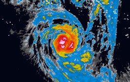 La Polynésie française frappée par le cyclone Oli