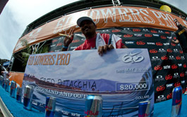 Tim Boal sur le podium du  6.0 Lowers Pro !