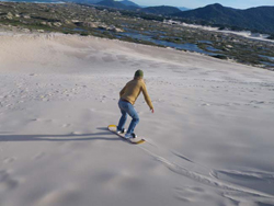 Sand board à  Florianopolis, l'île aux plages