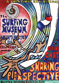 Céline Chat exposera tout l'été au Surfing Museum d'Huntington !