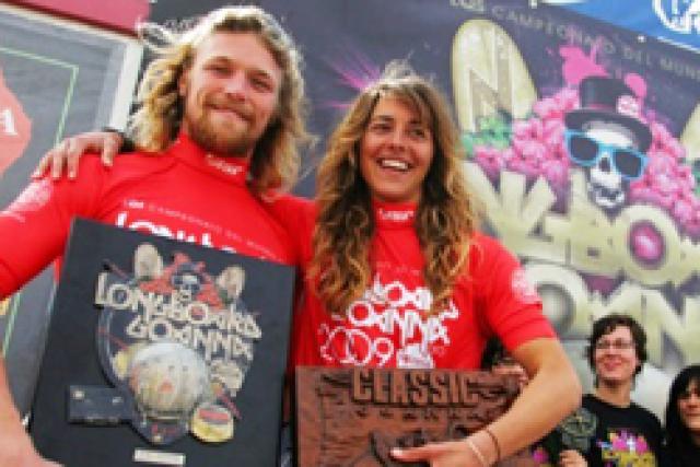 Ben Skinner et Candice O'Donnell au top du longboard européen