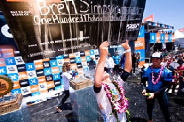 Coup double pour Brett Simpson à  Huntington
