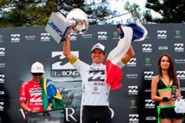 Maxime Huscenot sacré champion du monde junior de surf 2009 !
