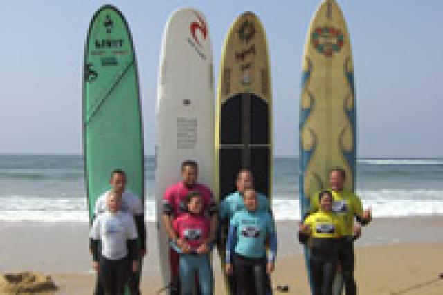 Rico et Sarah en tête du circuit mondial de surf tandem !