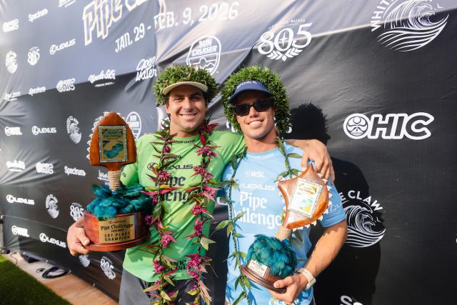 Robson s'impose à Pipeline, Couzinet et Quivront font briller les Bleus