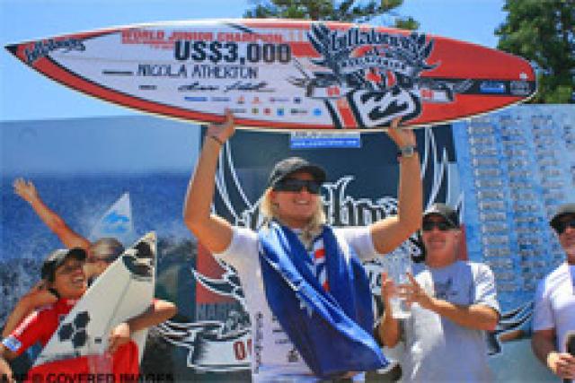 Nicola Atherton : nouvelle championne du monde junior ASP