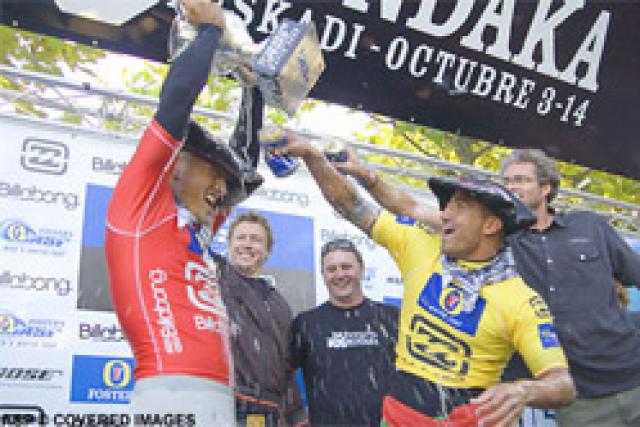 Slater X 8 et Martinez X 2 au Billabong Pro Mundaka