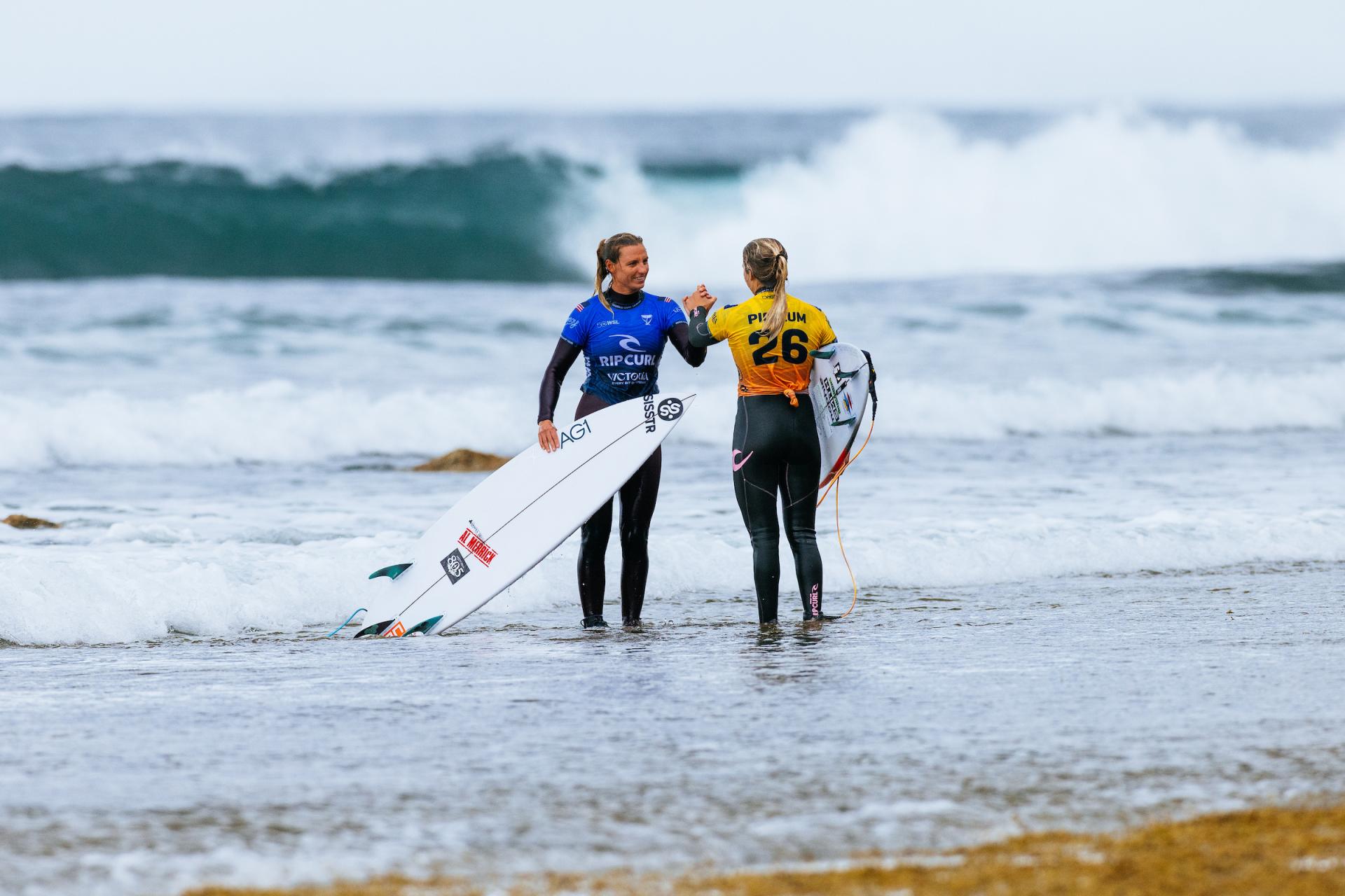 Molly Picklum et Lakey Peterson - Rip Curl Pro Bells Beach 2026 - Journée #6