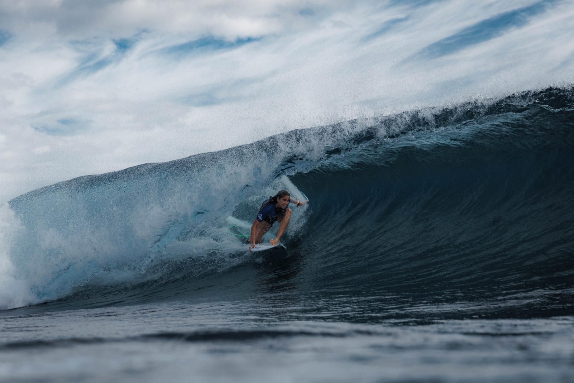Aelan Vaast sur la section au large de Taapuna - TOA Pro Punaauia 2026 - Journée 3