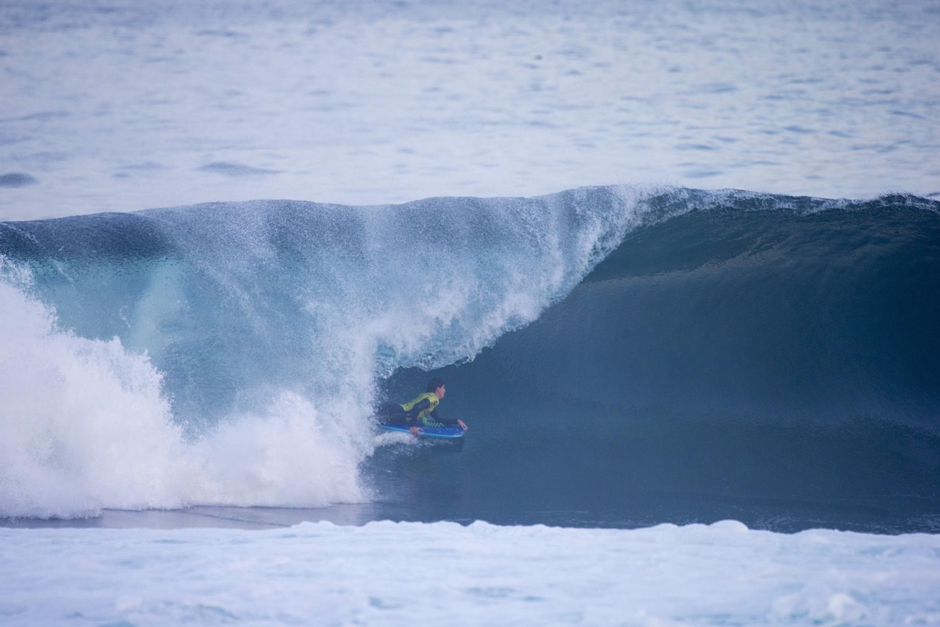Armide Soliveres sur la section au large de La Nilda - Antofagasta Bodyboard Festival 2026 - Journée 7