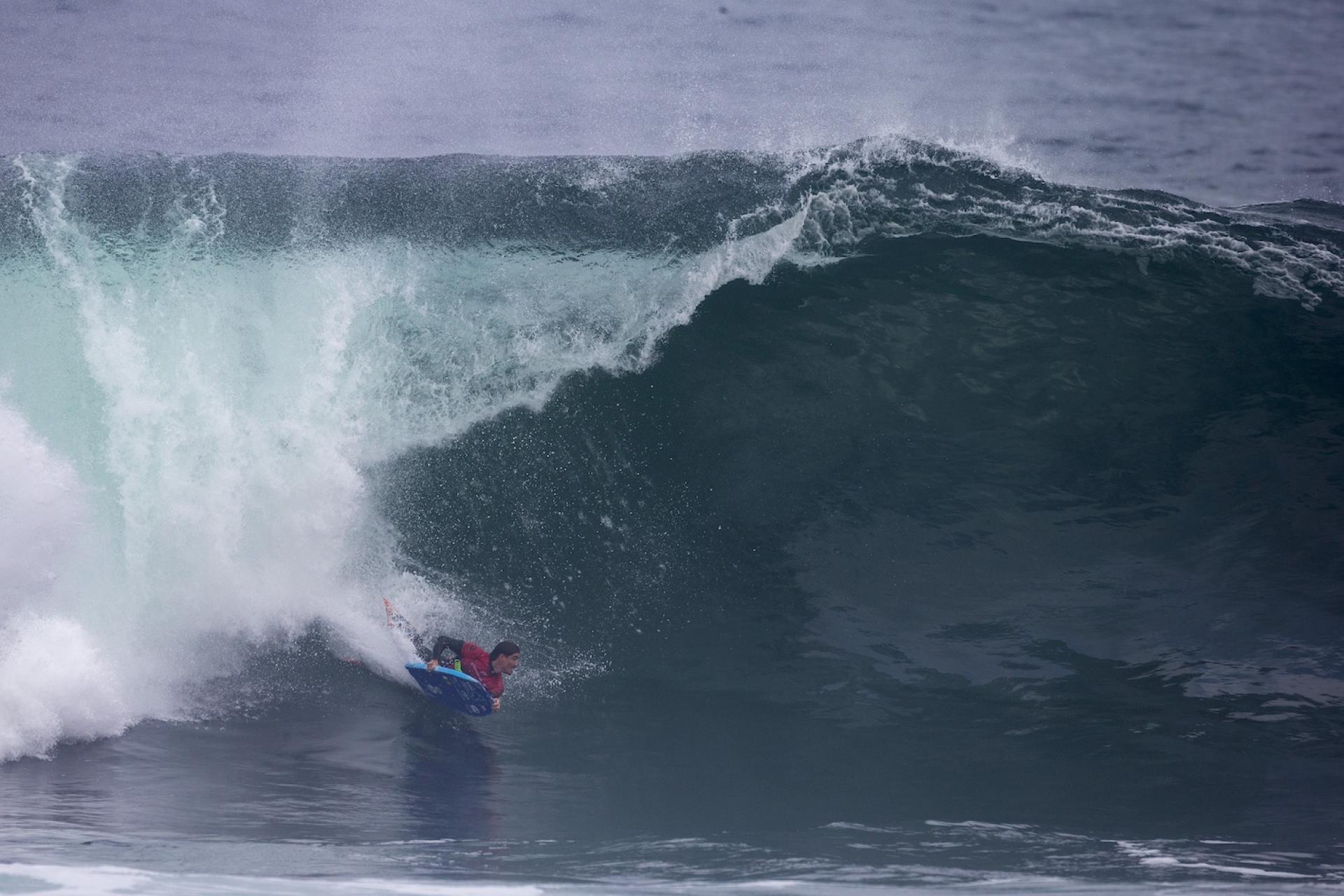 Armide Soliveres en takeoff à La Nilda - Antofagasta Bodyboard Festival 2026 - Journée 6