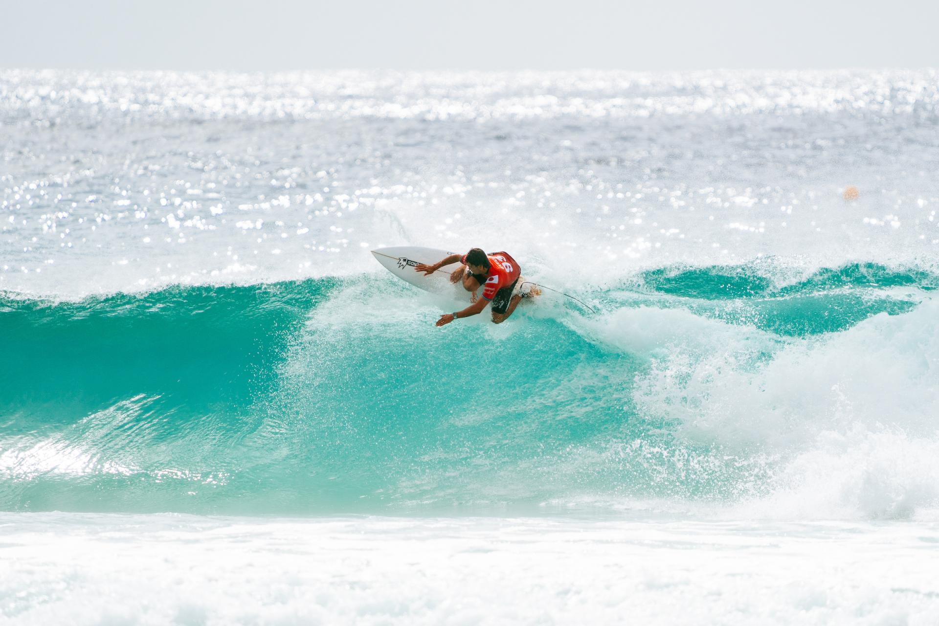 Connor O’Leary projette un snap backside en finale - Bonsoy Gold Coast Pro 2026 - Journée 4