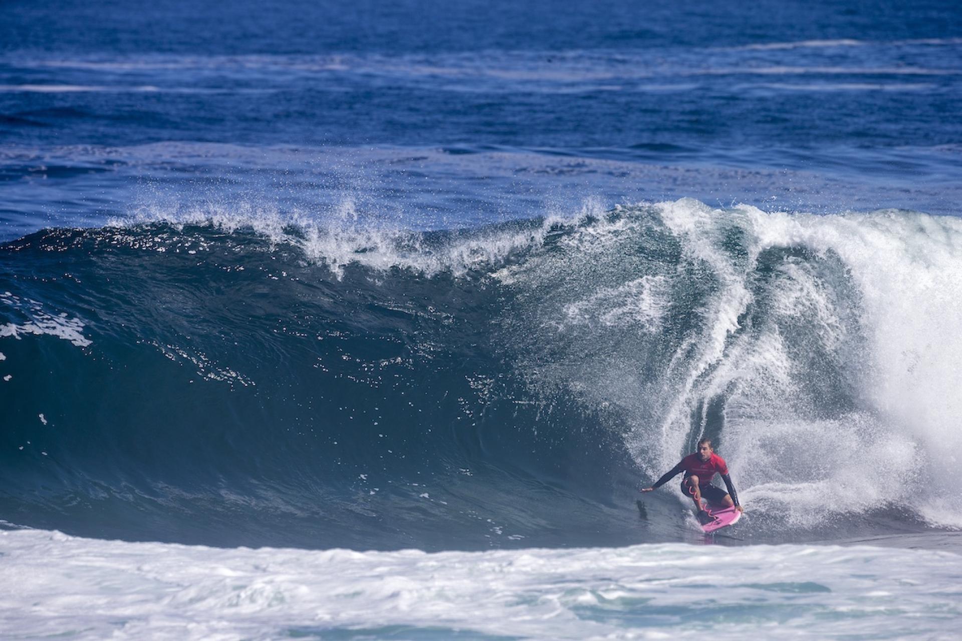 Jericco Rosero sur une droite de La Nilda - Antofagasta Bodyboard Festival 2026 - Journée 8