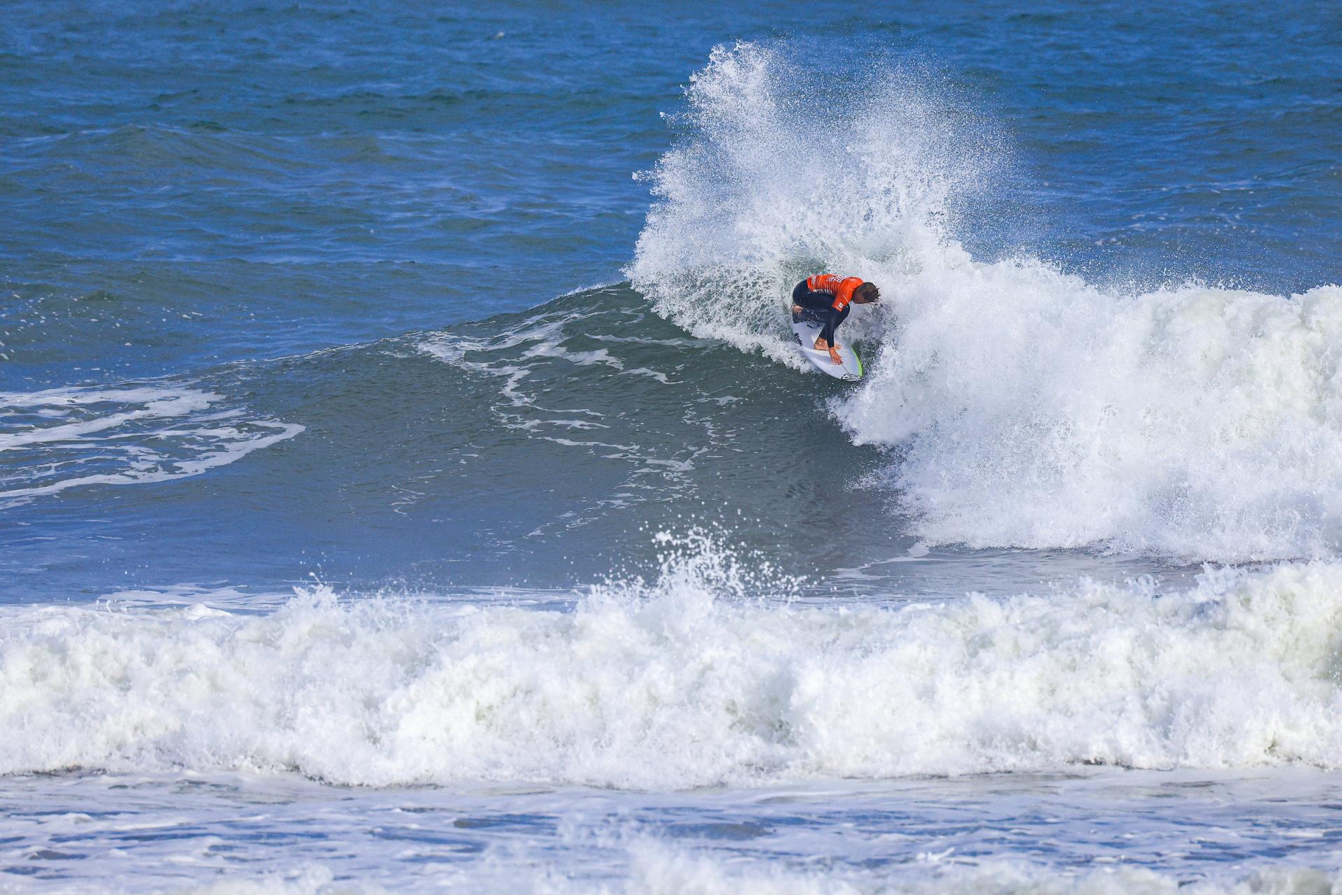 Joshua Karbus dans sa série à Aïn Diab - Morocco Mall Junior Pro Casablanca 2026 - Journée finale