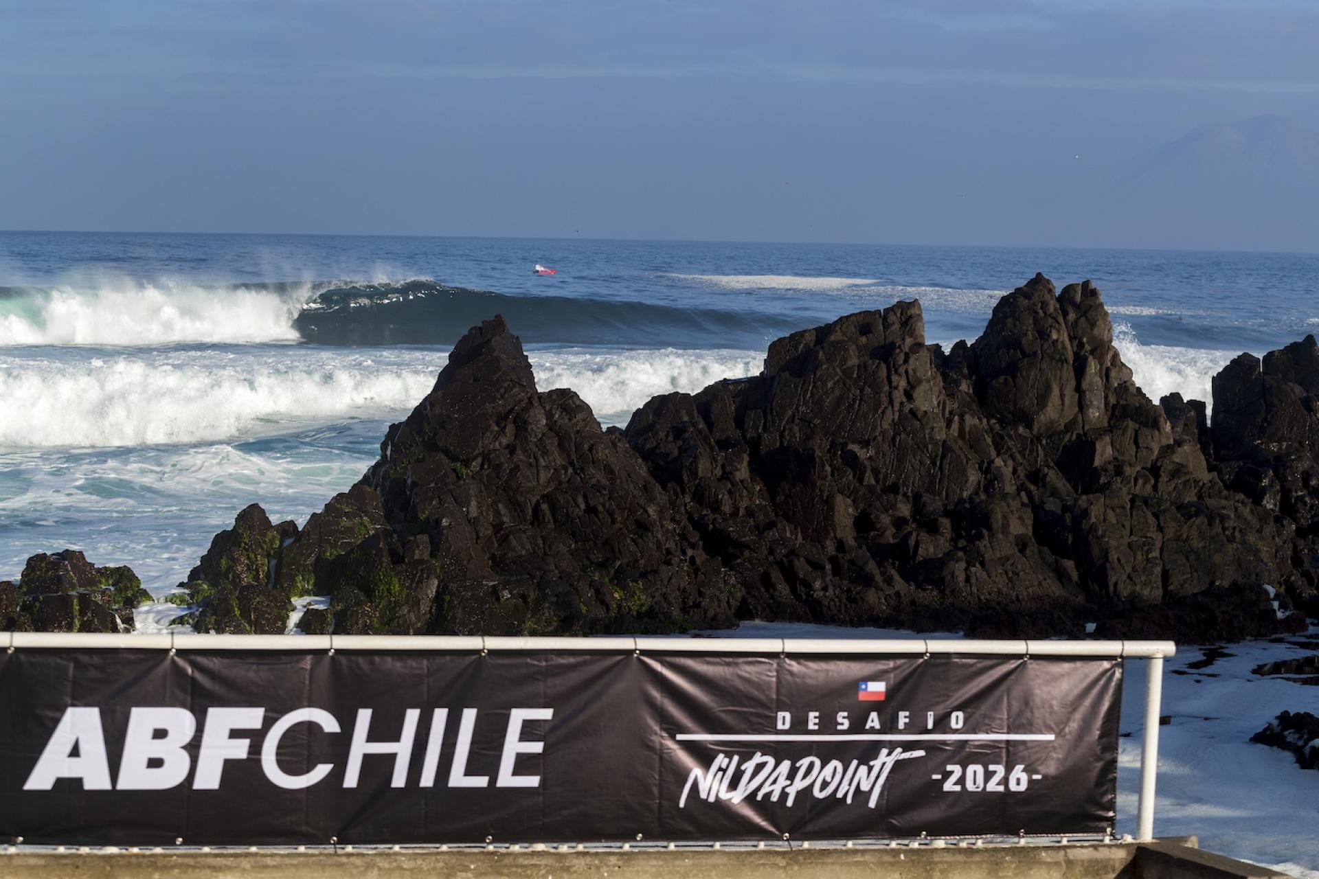 Le reef de La Nilda pendant l’Antofagasta Bodyboard Festival 2026 - Journée 7