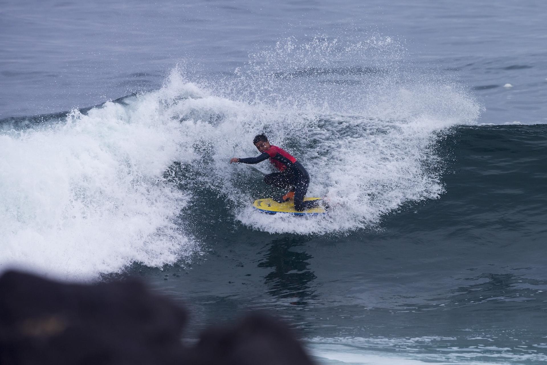 Leonardo Alar sur la section au large de La Nilda - Antofagasta Bodyboard Festival 2026 - Journée 5