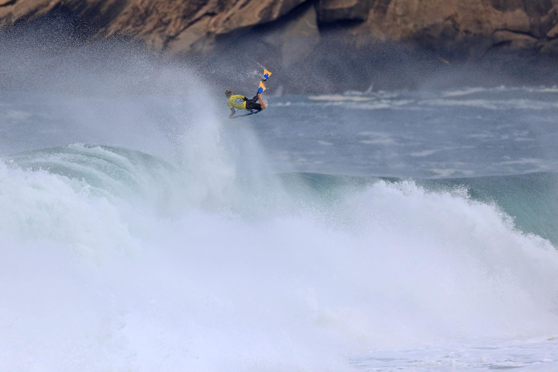 Louka Zaninotto en air reverse - Itacoatiara Pro 2026 - Journée 3