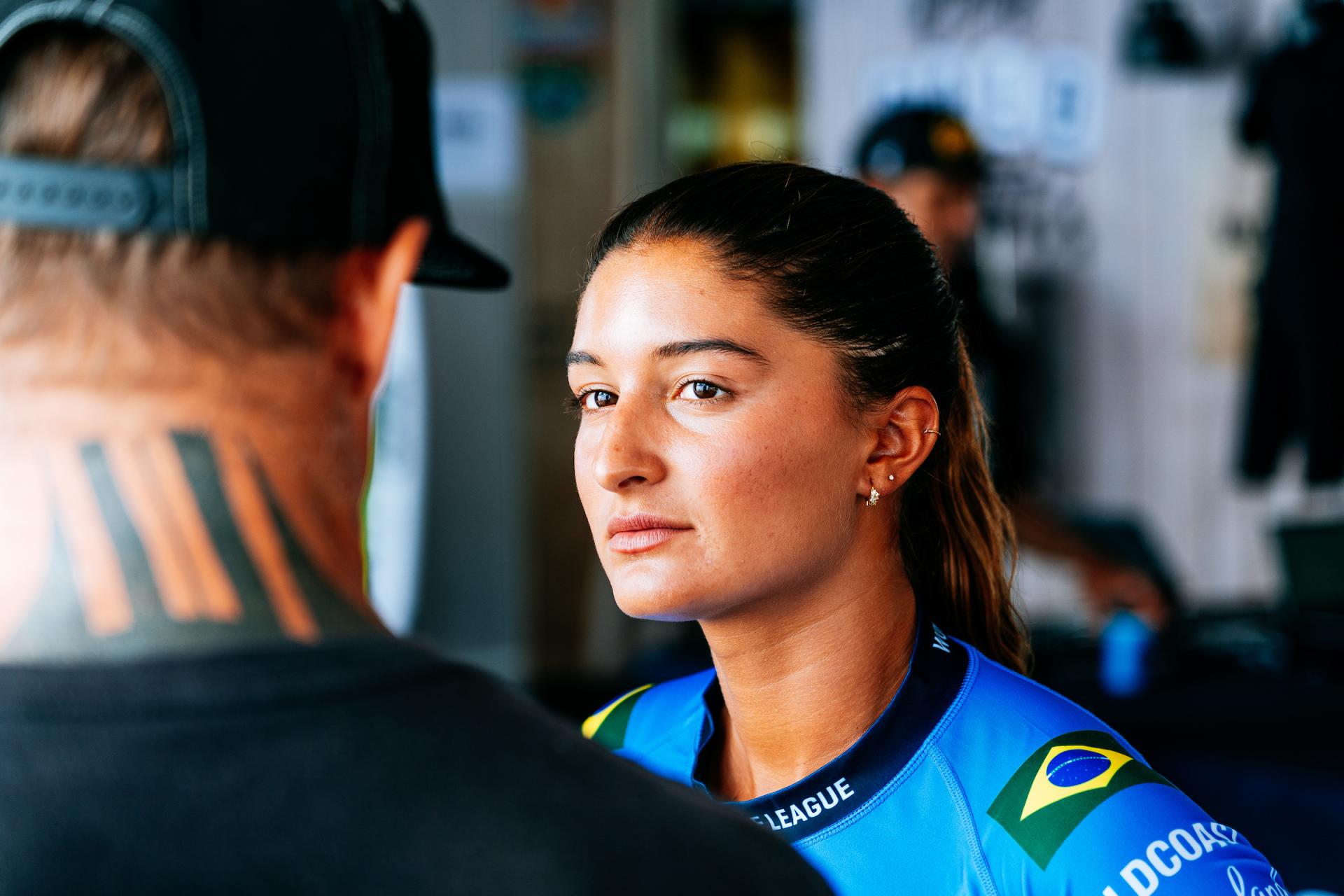 Luana Silva se concentre avant la finale à Snapper - Bonsoy Gold Coast Pro 2026 - Journée 4