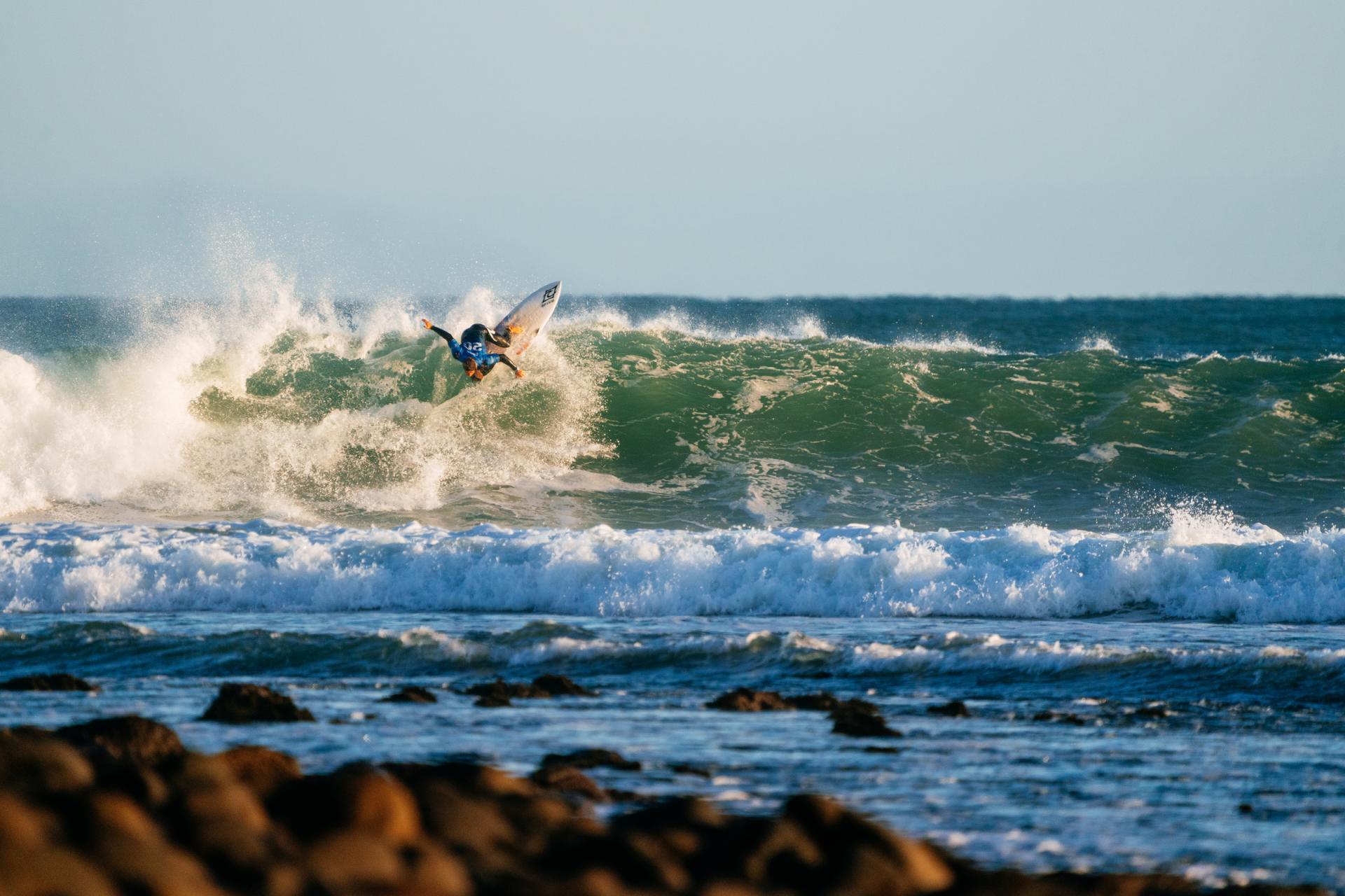 Morgan Cibilic à l'engagement sur la vague - Corona Cero New Zealand Pro 2026 - Journée 6