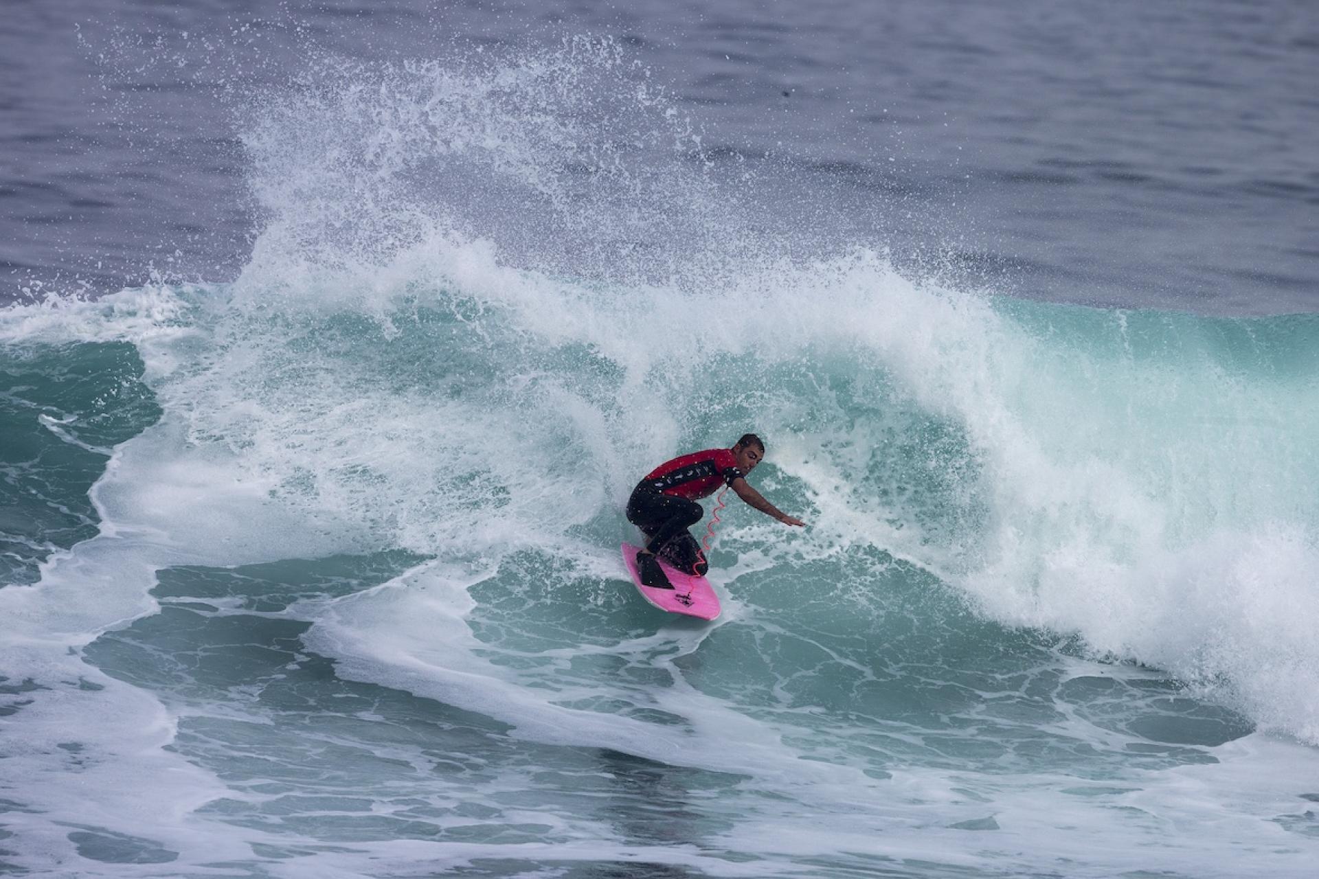 Sammy Morretino à la relance sur la vague - Antofagasta Bodyboard Festival 2026 - Journée 5