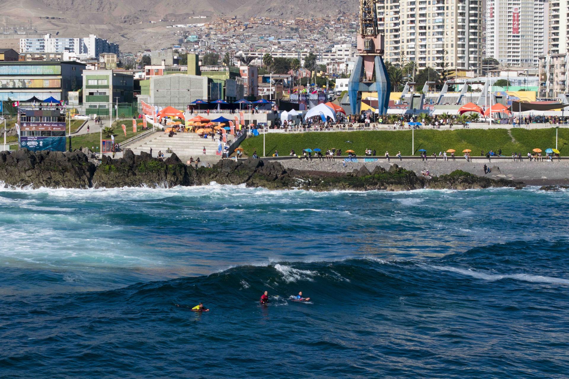 Set solide sur le reef pendant la troisième journée - Antofagasta Bodyboard Festival 2026 - Journée 3