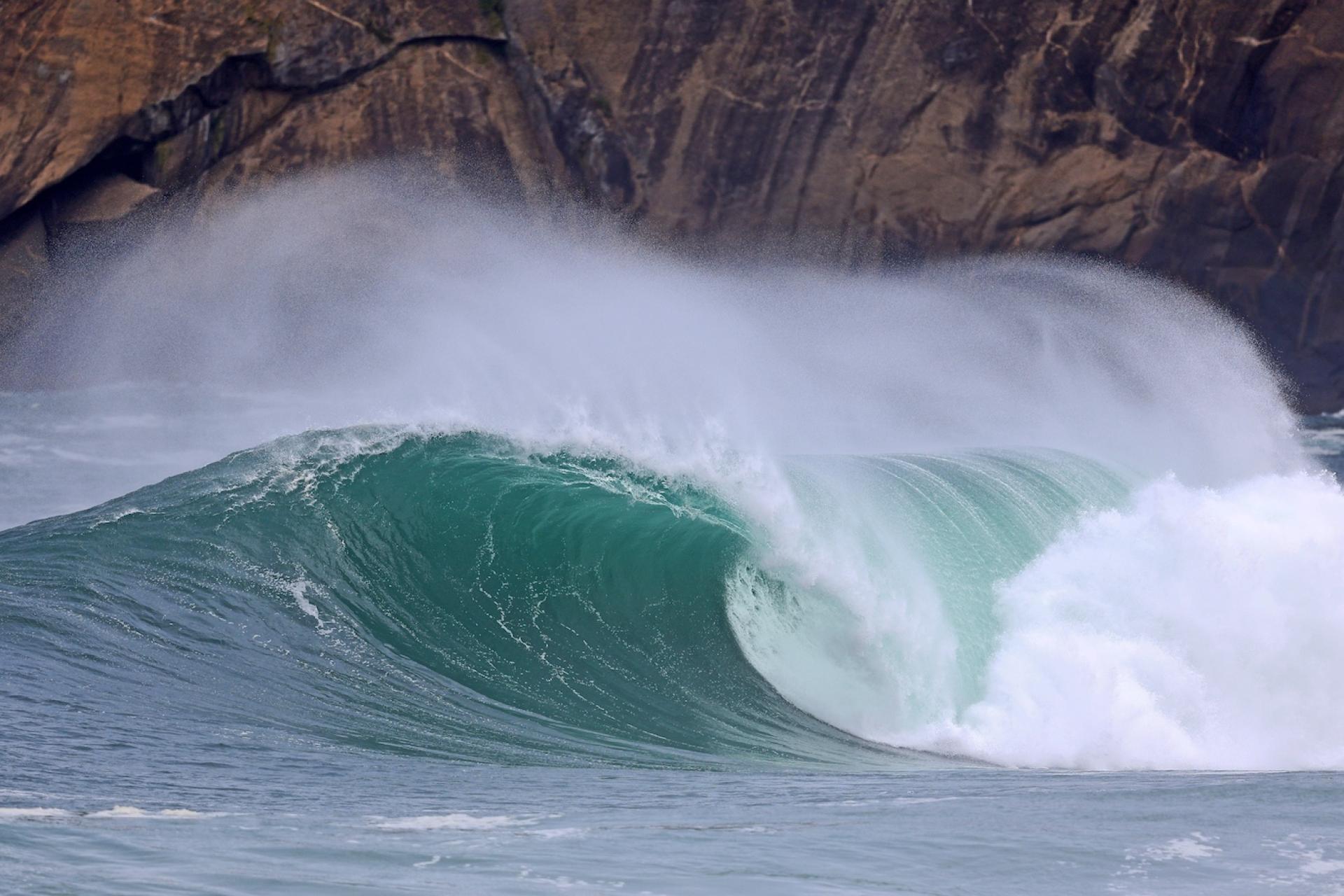 Une vague d'Itacoatiara sur le site de compétition - Itacoatiara Pro 2026 - Journée 3