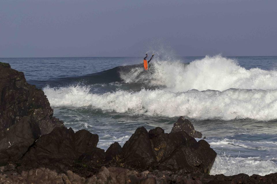 Bryan López en backflip pendant le Prime Series à La Nilda