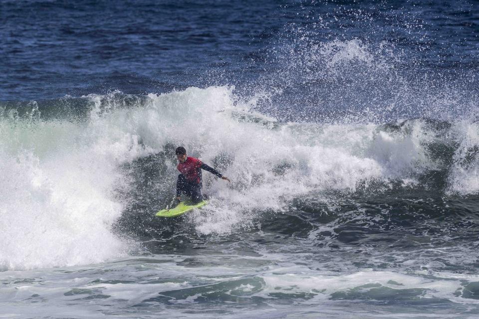 Jericco Rosero en dropknee sur La Nilda, Antofagasta Bodyboard Festival 2026