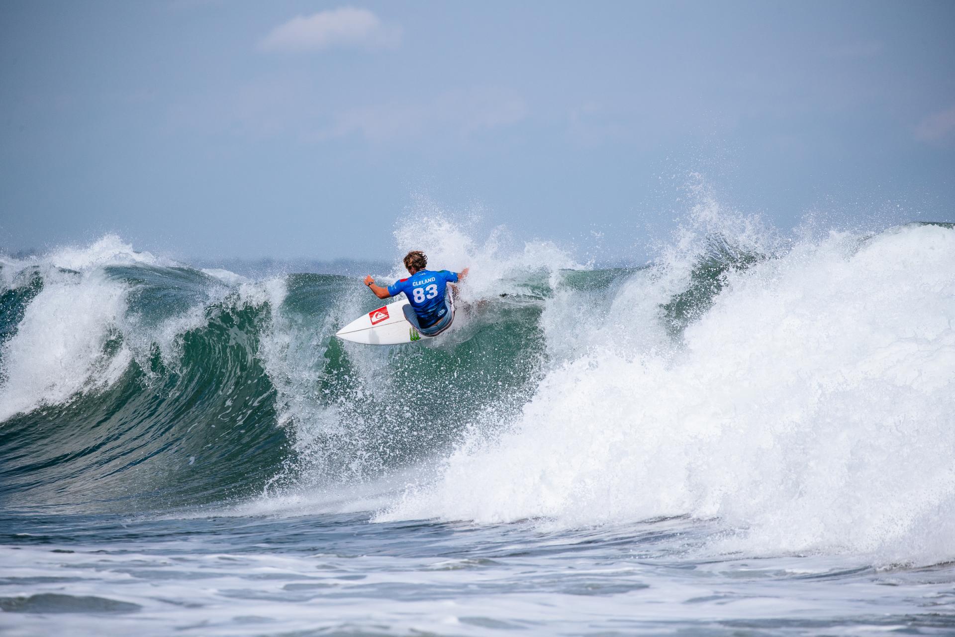 Alan Cleland sur la section au large de Punta Roca - Surf City El Salvador Pro 2026 - Journée 2