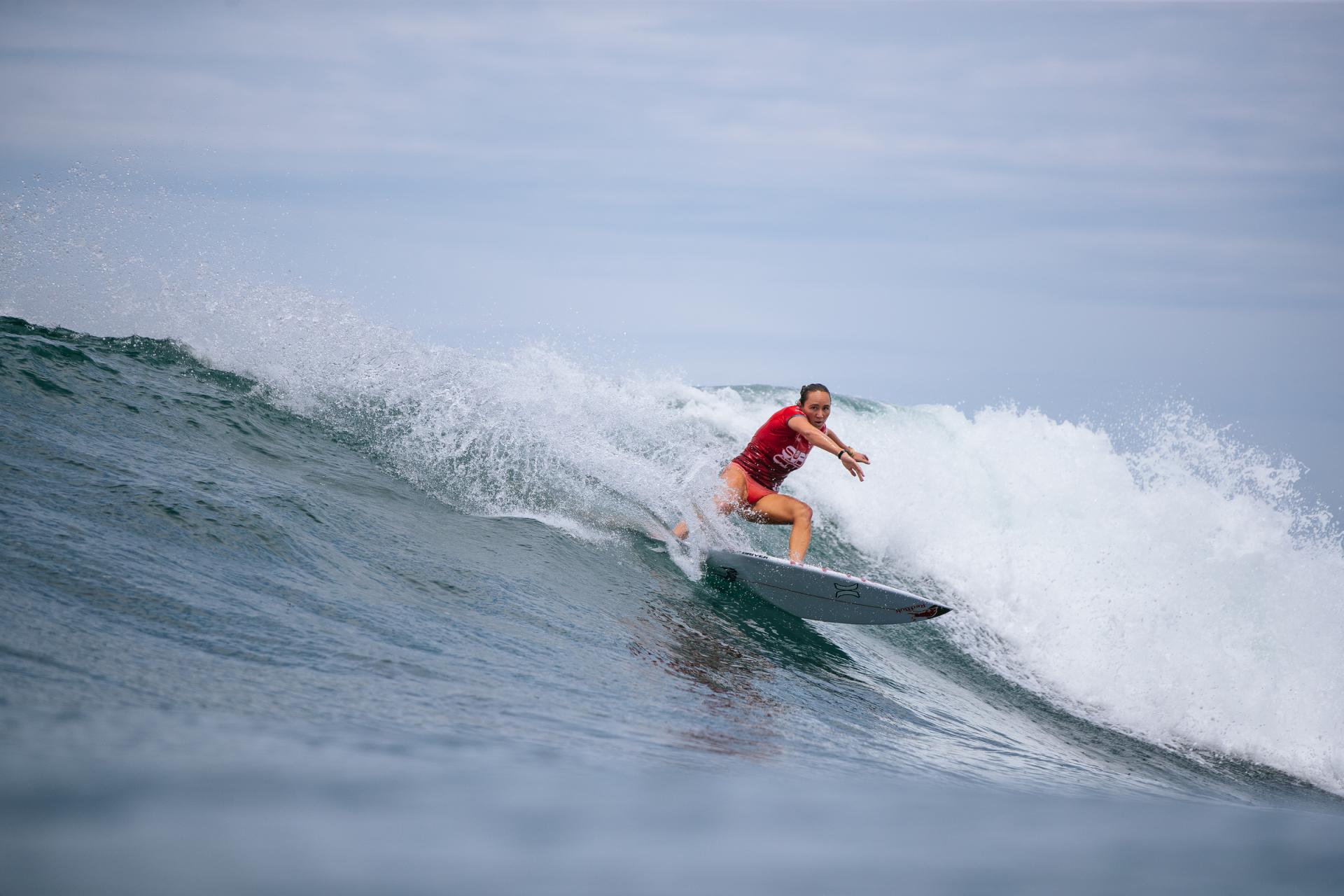Carissa Moore dans sa série à Punta Roca - Surf City El Salvador Pro 2026 - Journée 3