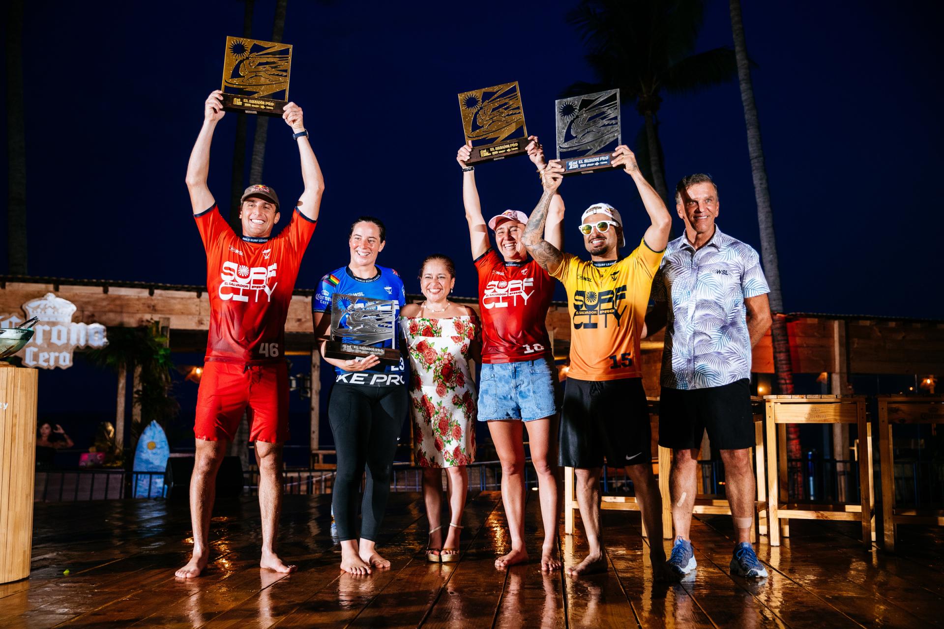Finalistes du Surf City El Salvador Pro 2026 à Punta Roca