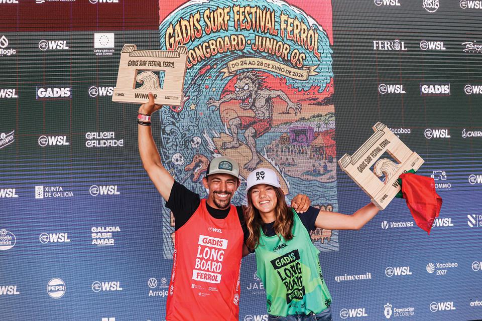 GADIS Longboard Pro Ferrol 2026 : Delpero champion d'Europe, Caimi intouchable