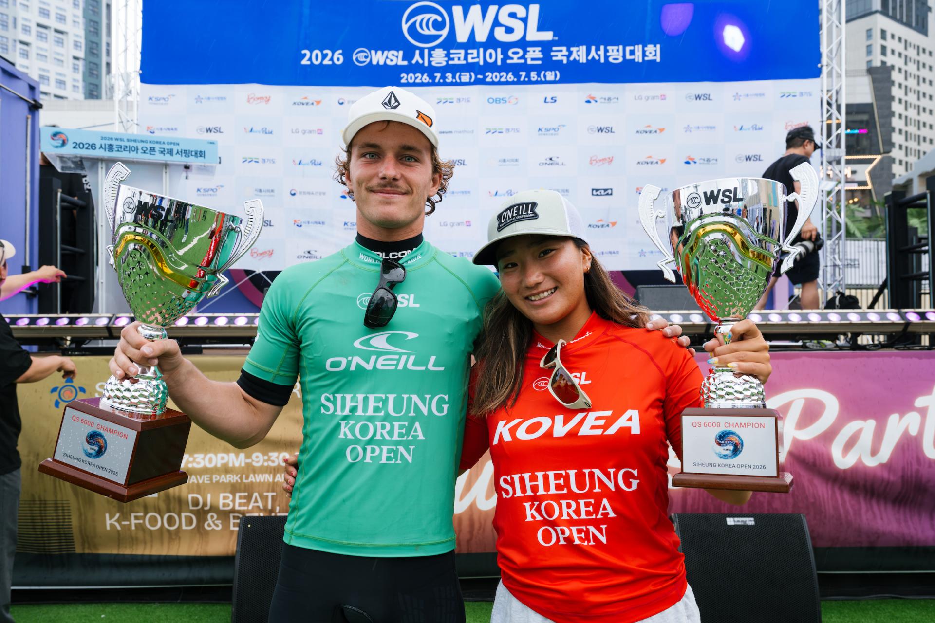 Kobi Clements et Kana Nakashio au podium du Siheung Korea Open 2026
