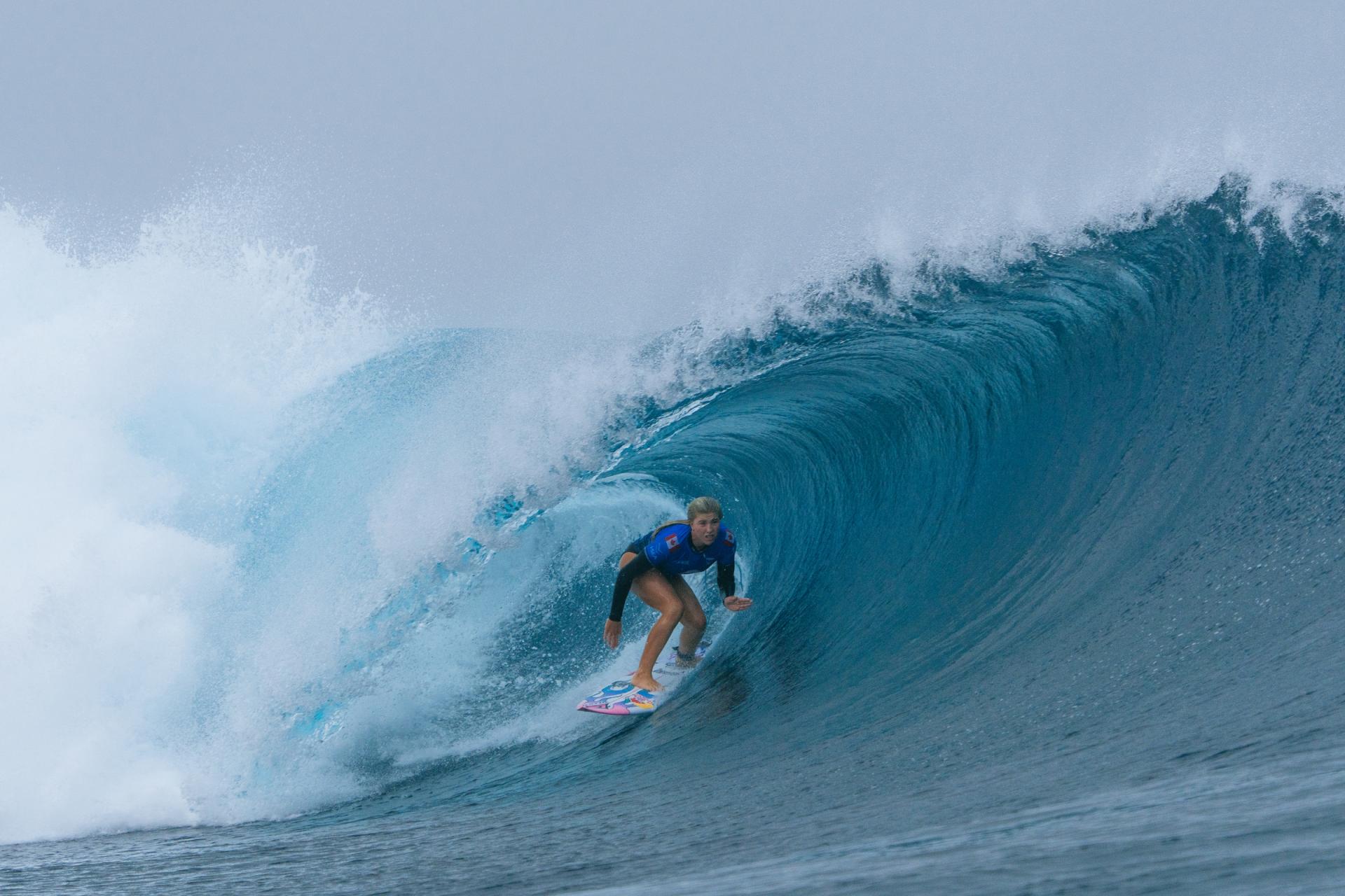 Erin Brooks - Teahupoʻo - Tahiti Pro 2026 - Journée 5