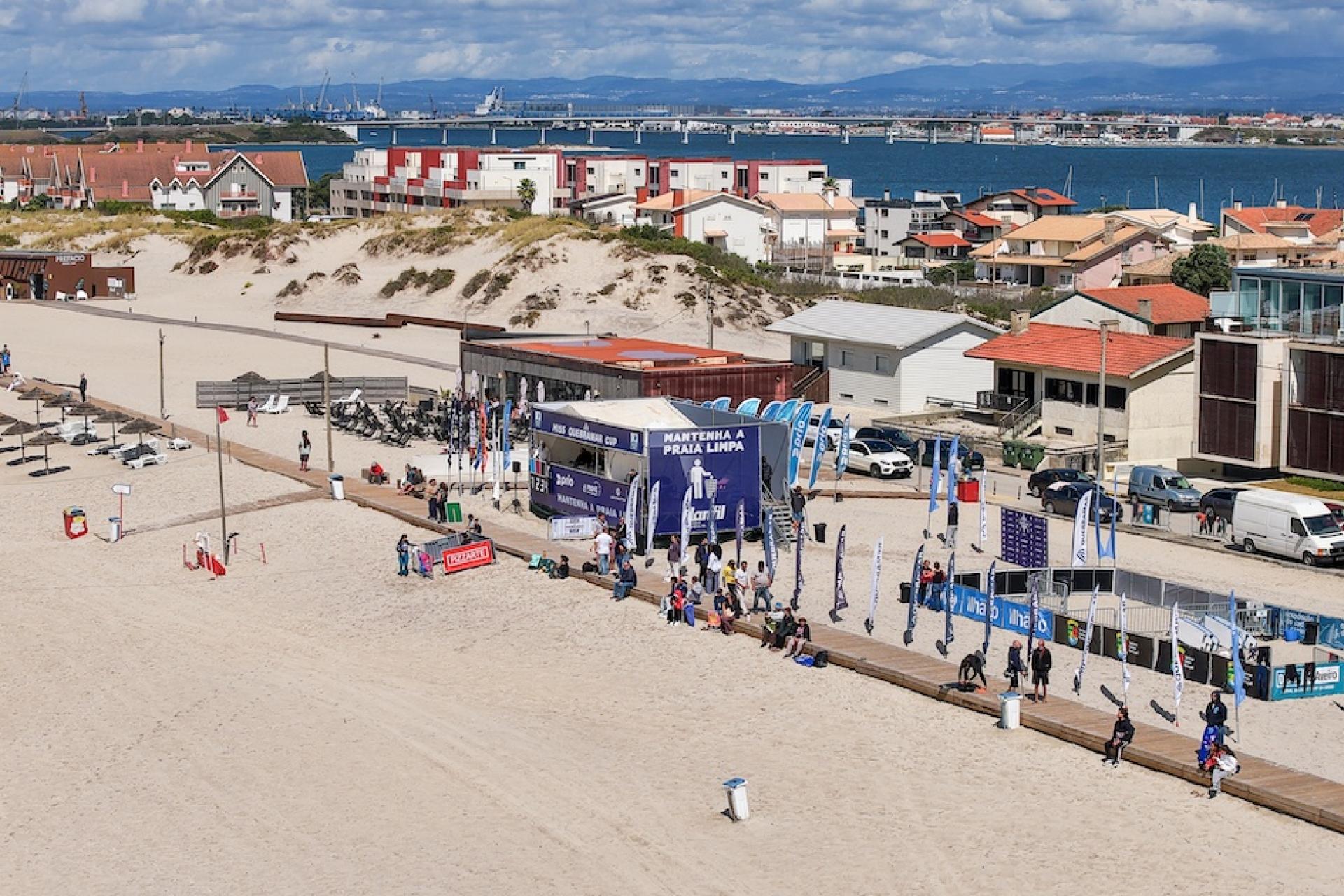 Le site de compétition - Costa Nova - Miss Quebramar Cup 2026 - Journée 1
