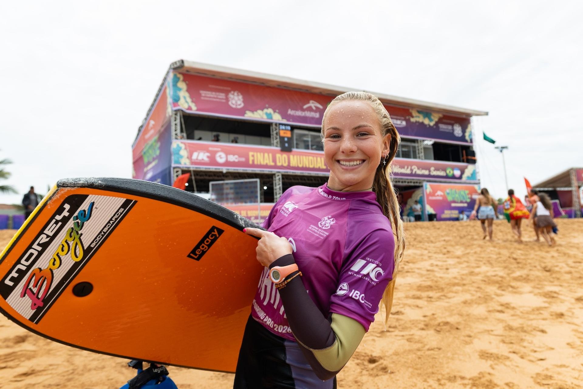 Emie Padois - Praia do Solemar - ArcelorMittal Wahine Bodyboard Pro 2026 - Journée 4