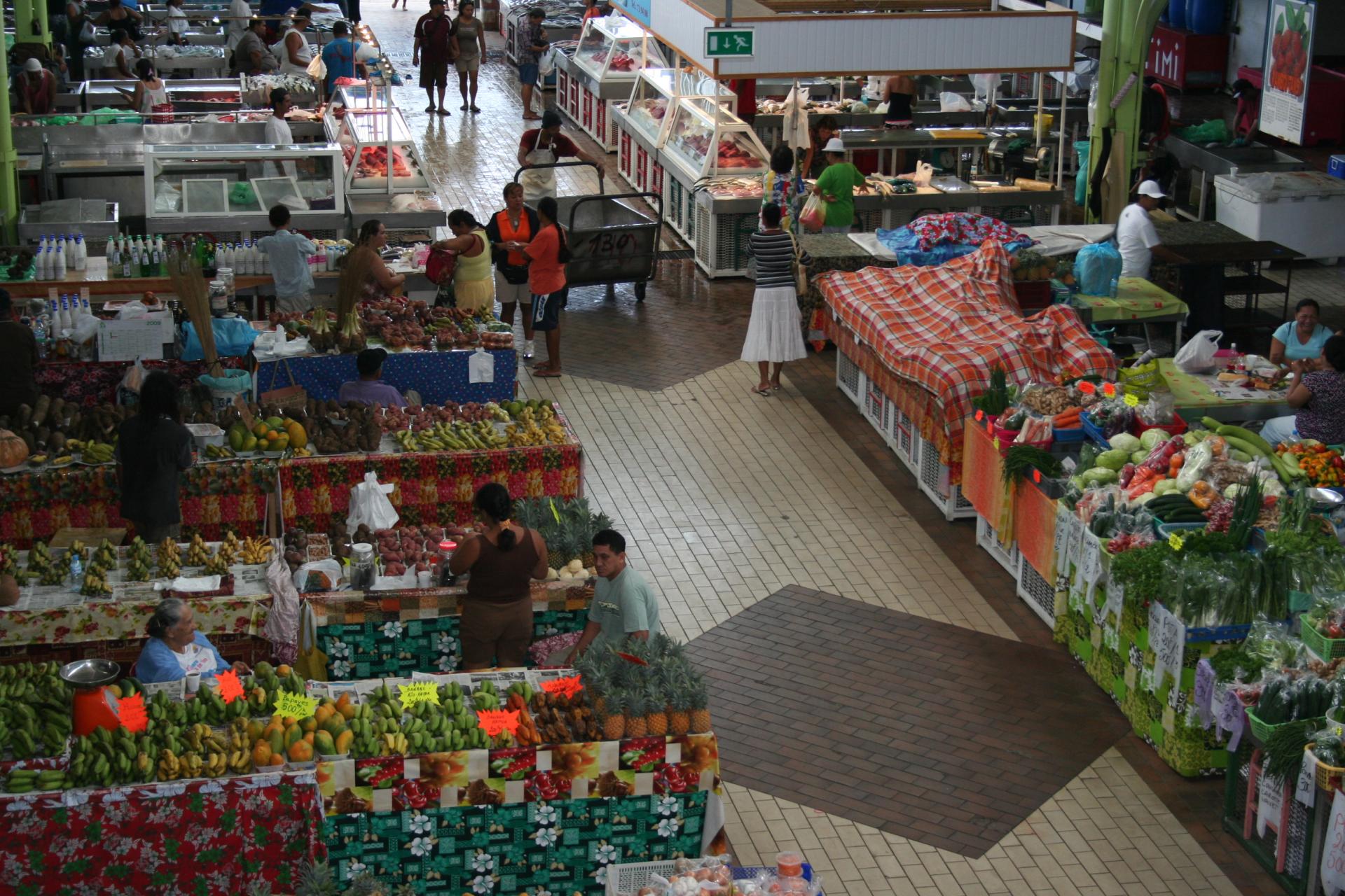 Le marché de papeete  - Tahiti - Polynésie Française