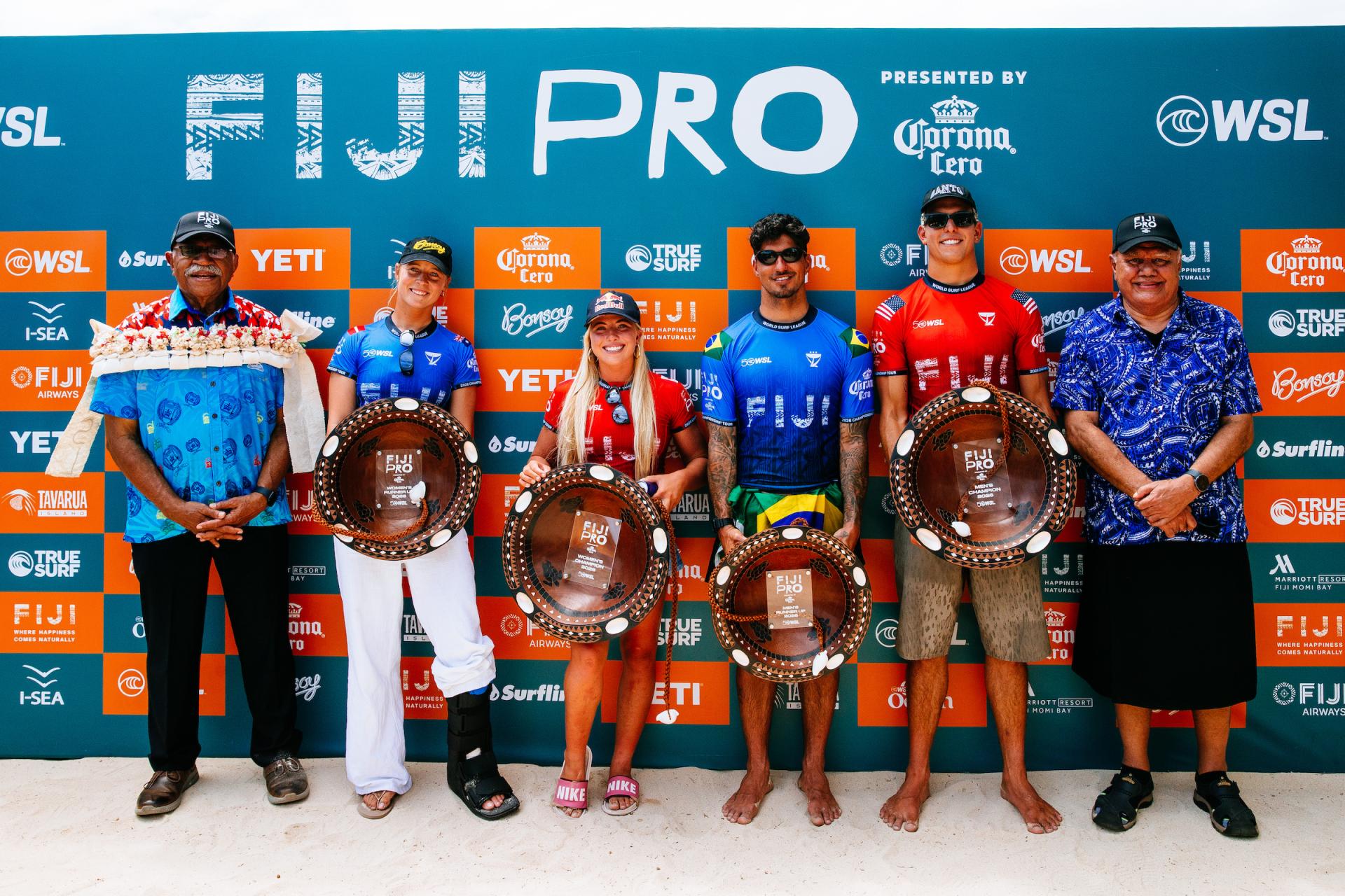 Les quatre finalistes - Cloudbreak - Fiji Pro 2026 - Journée 6