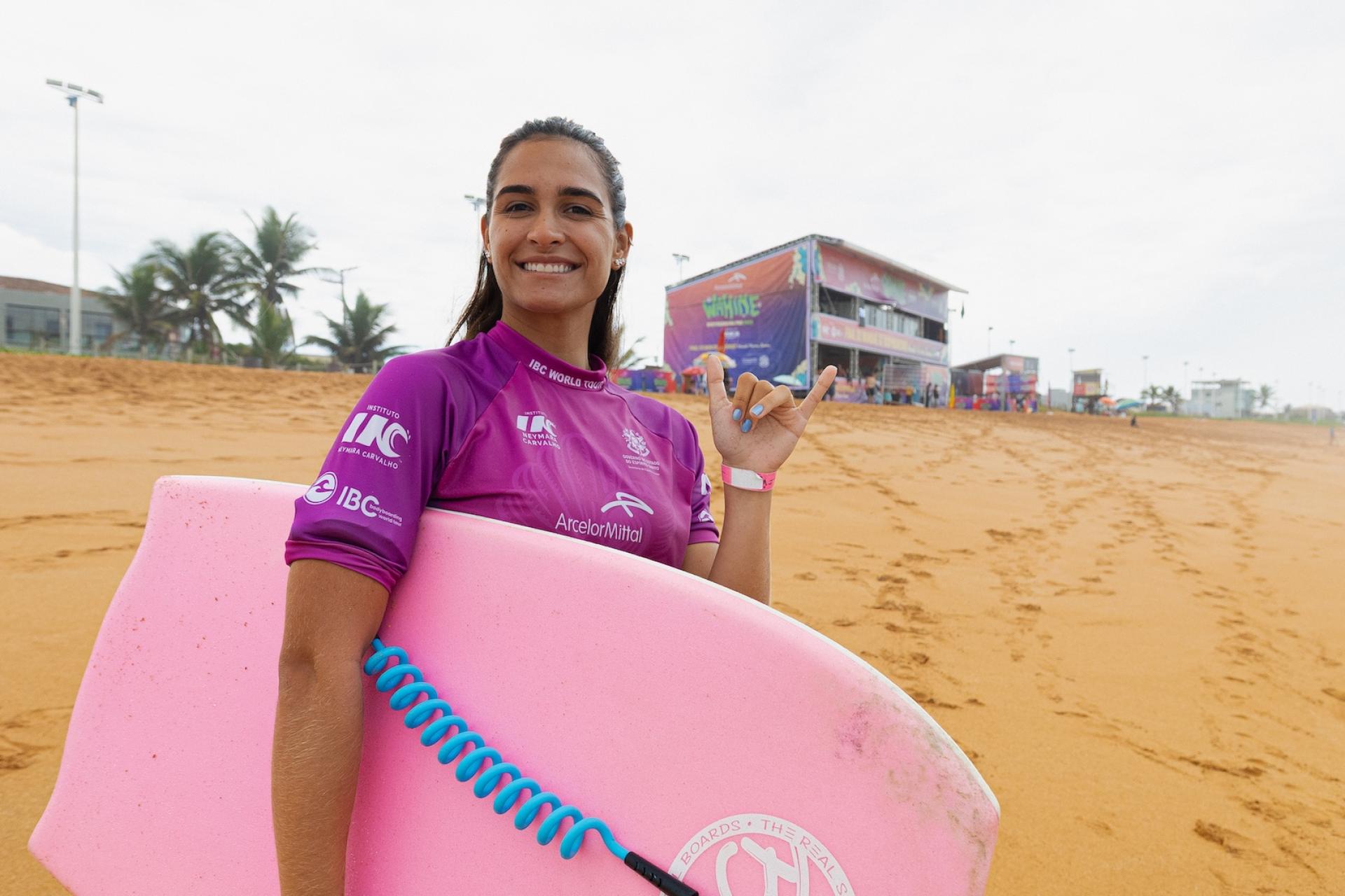 Luna Hardman à Praia de Solemar - Wahine Bodyboard Pro 2026 - Journée 8