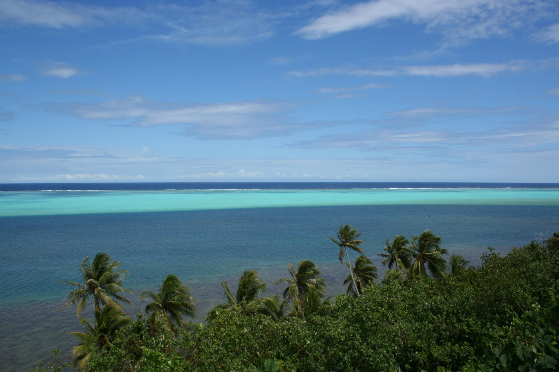 Nuances de bleu - Huahine - Polynésie Française