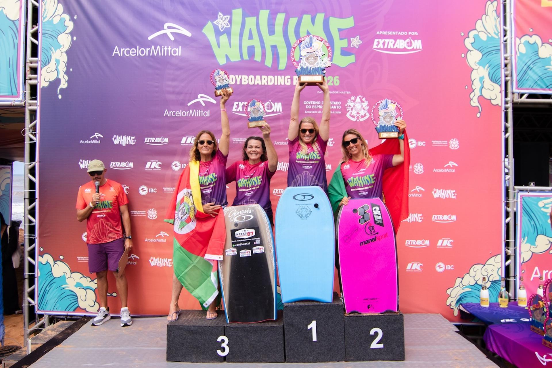 Podium Master Women - Praia de Solemar - Wahine Bodyboard Pro 2026 - Journée 9