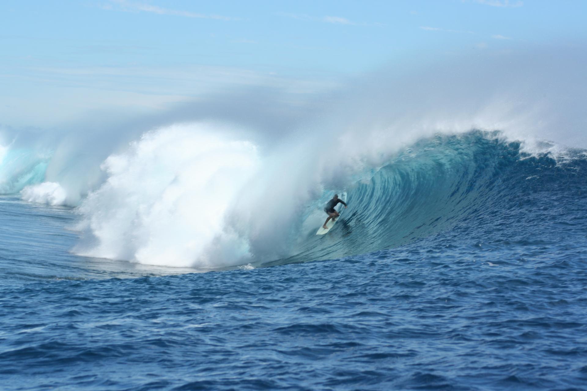Tube bien deep - Teahupo'o - Tahiti