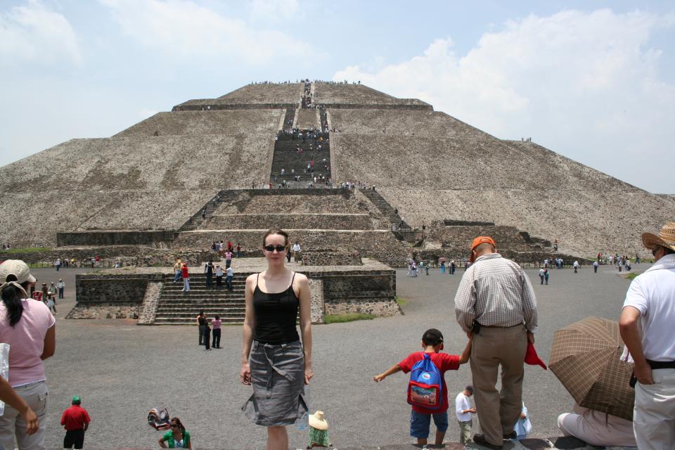 En route vers les pyramides de Teotihuacan