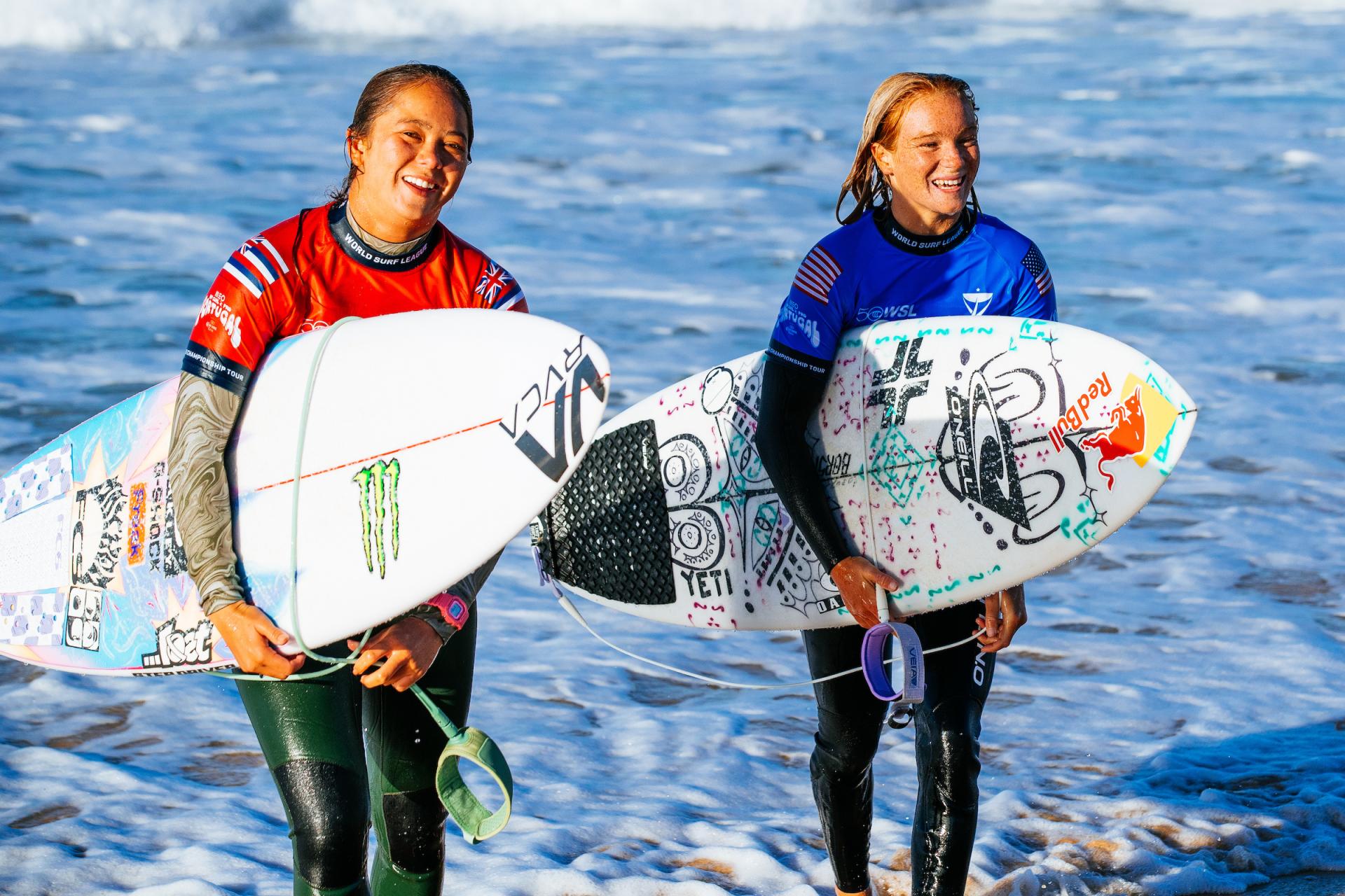 Bettylou Sakura Johnson et Caitlin Simmers - Supertubos - MEO Rip Curl Pro Portugal 2026 - Journée 4