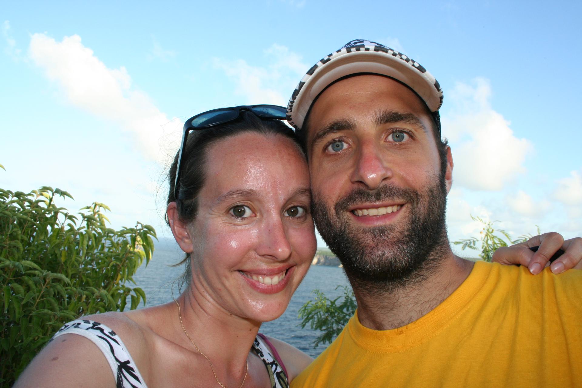 Emilie & rOmanO happy en Gwada