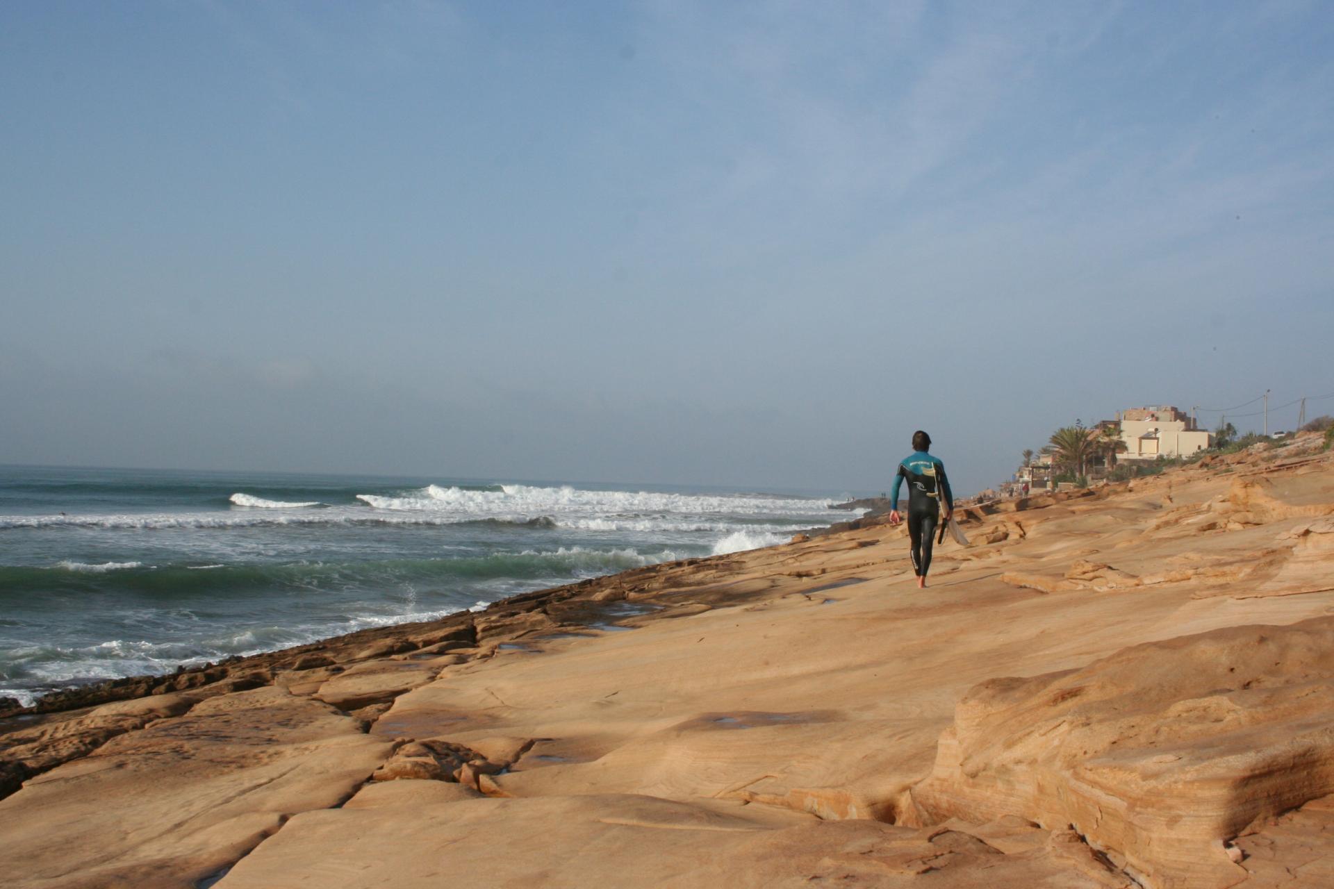 En route pour la Pointe des Ancres - Taghazout - Maroc