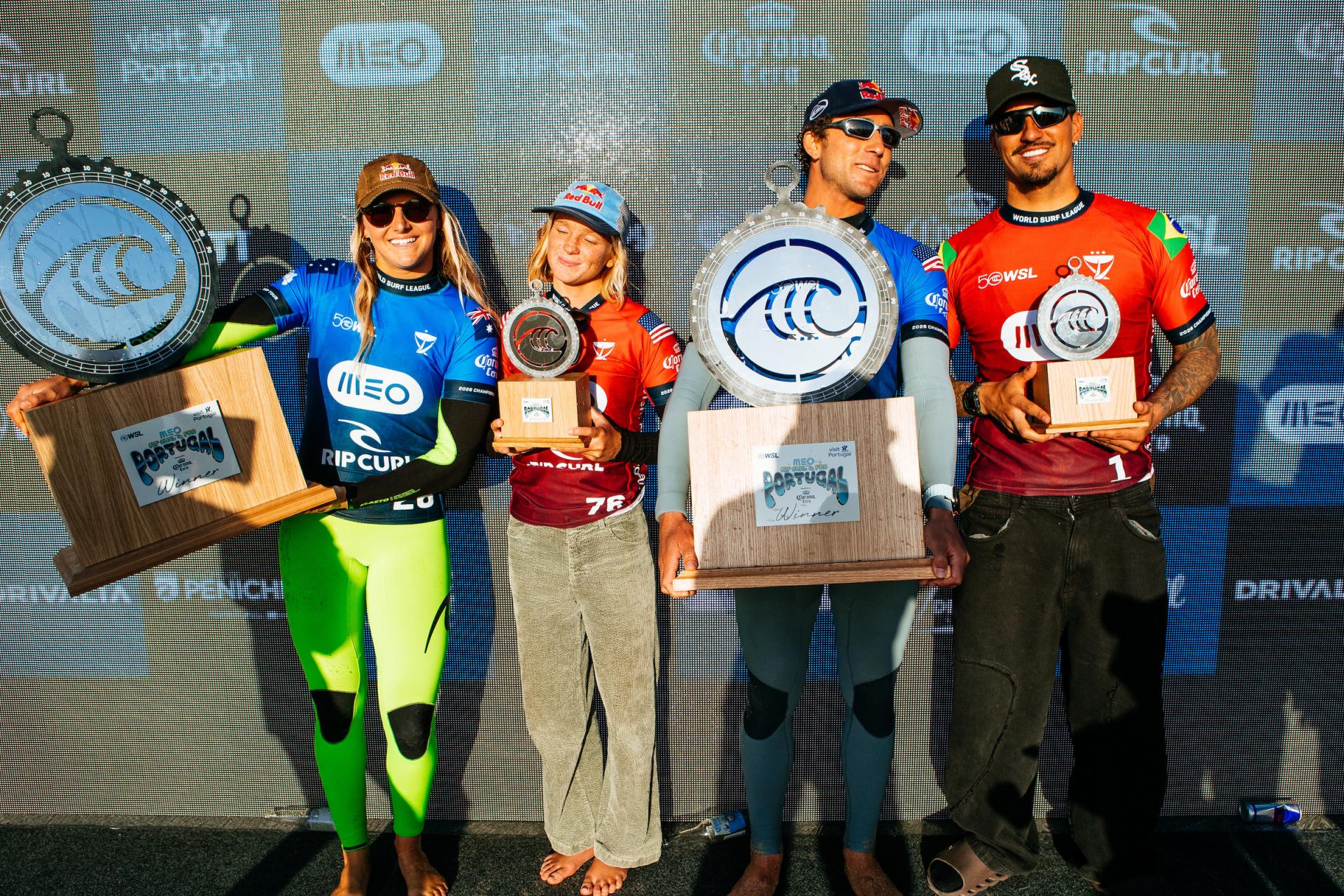 Les quatre finalistes - Supertubos - MEO Rip Curl Pro Portugal 2026 - Journée 5