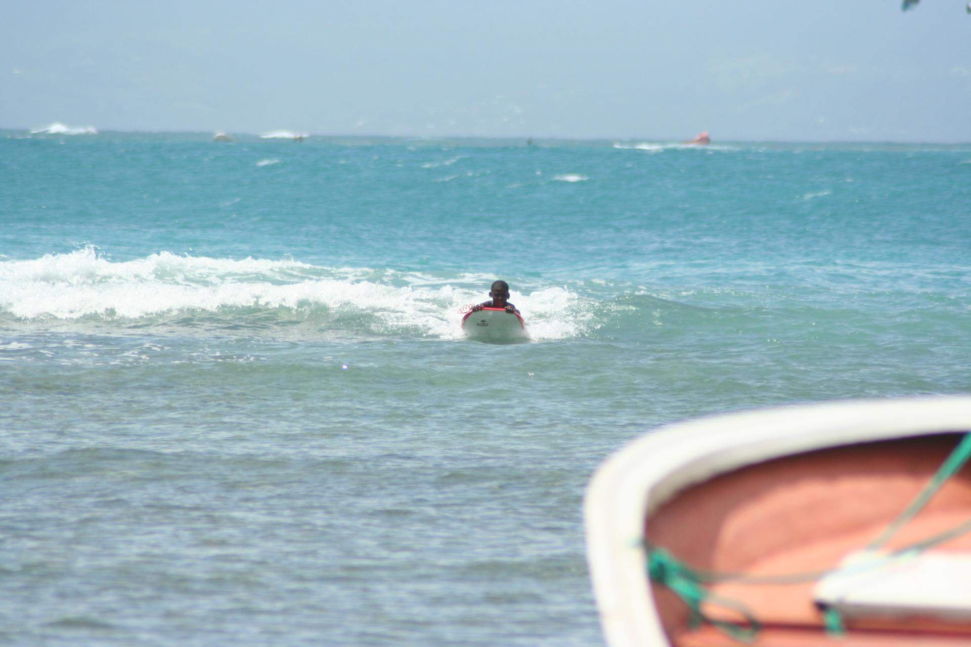 Première vague pour Nicolas - Petit Havre - Guadeloupe
