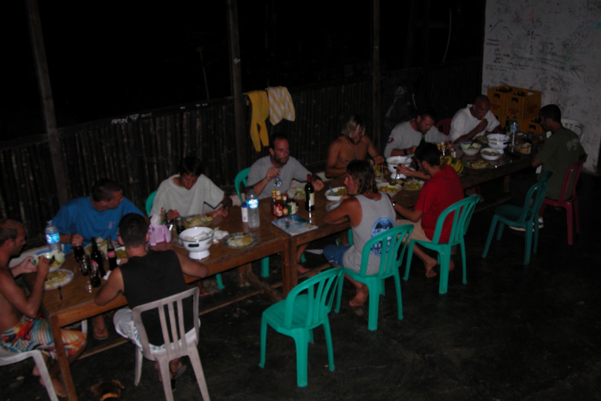 Repas du soir - Batu Bessar Losmen - Java - Indonésie