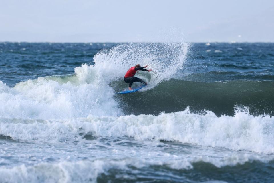 Shortboard junior à The Peak pendant l'EuroSurf Junior 2026